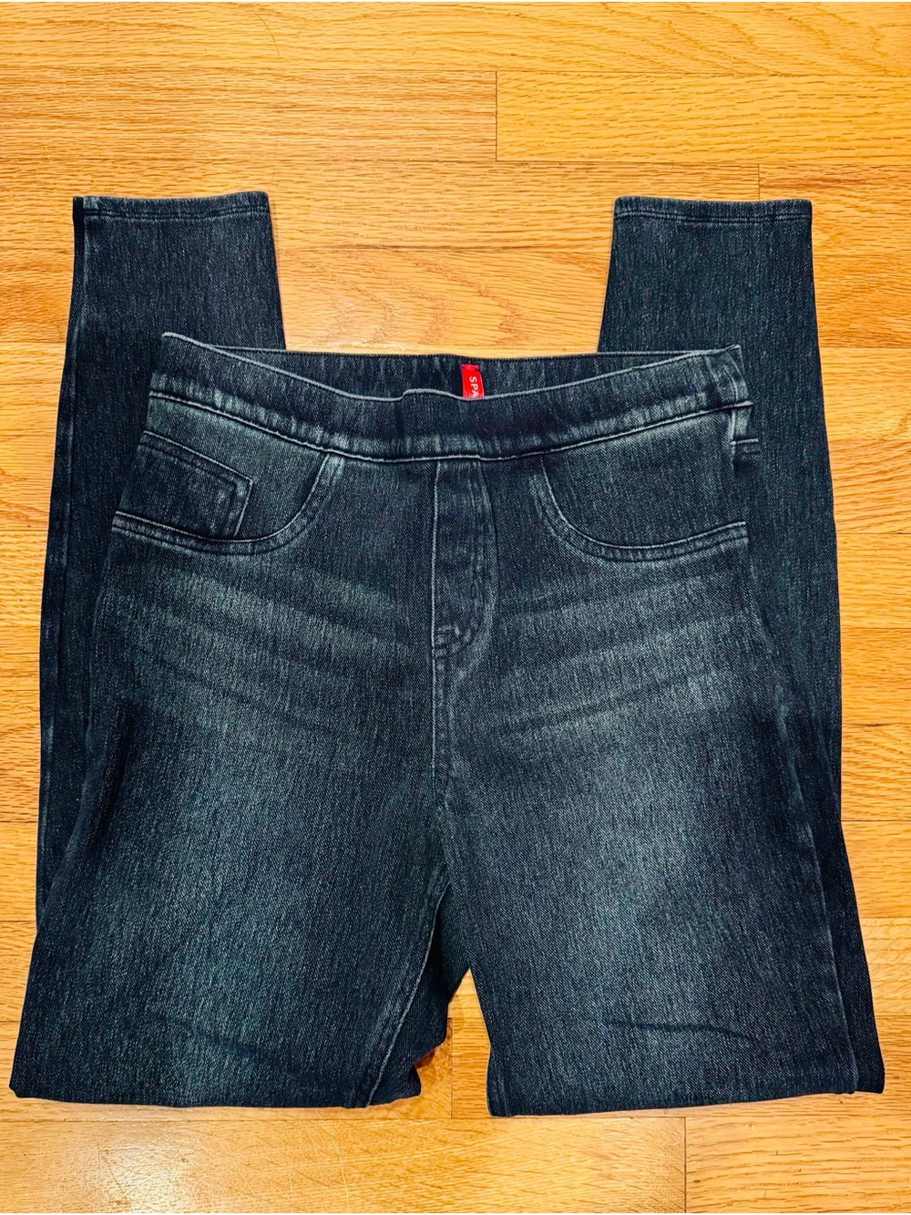 NWOT SPANX very Dark Navy Jeggings - Slim Stretch Denim, women’s medium